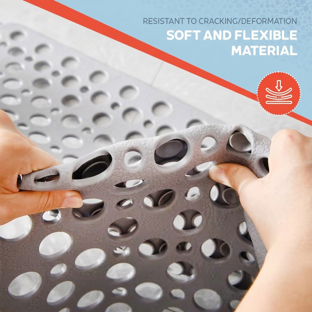 Velora™ Antibacterial & Non-Slip Bath Mat