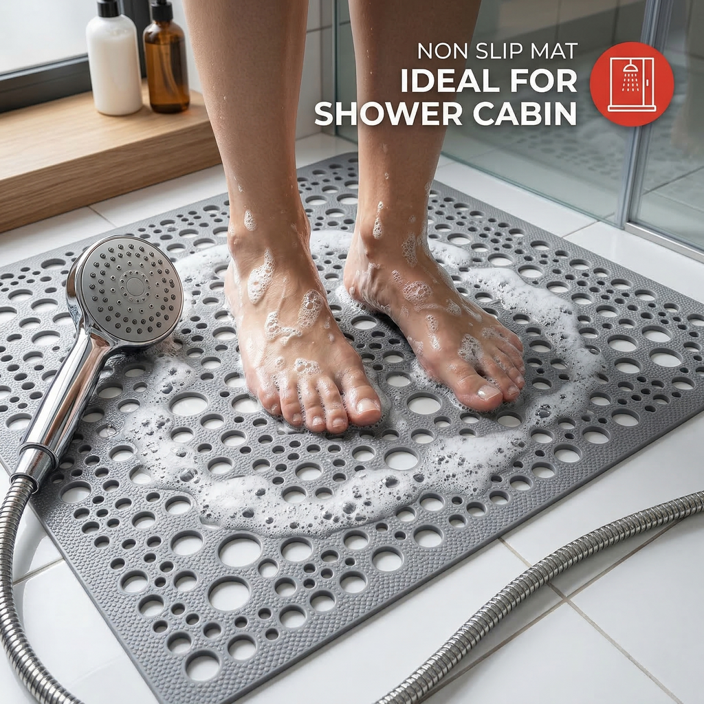 Velora™ Antibacterial & Non-Slip Bath Mat