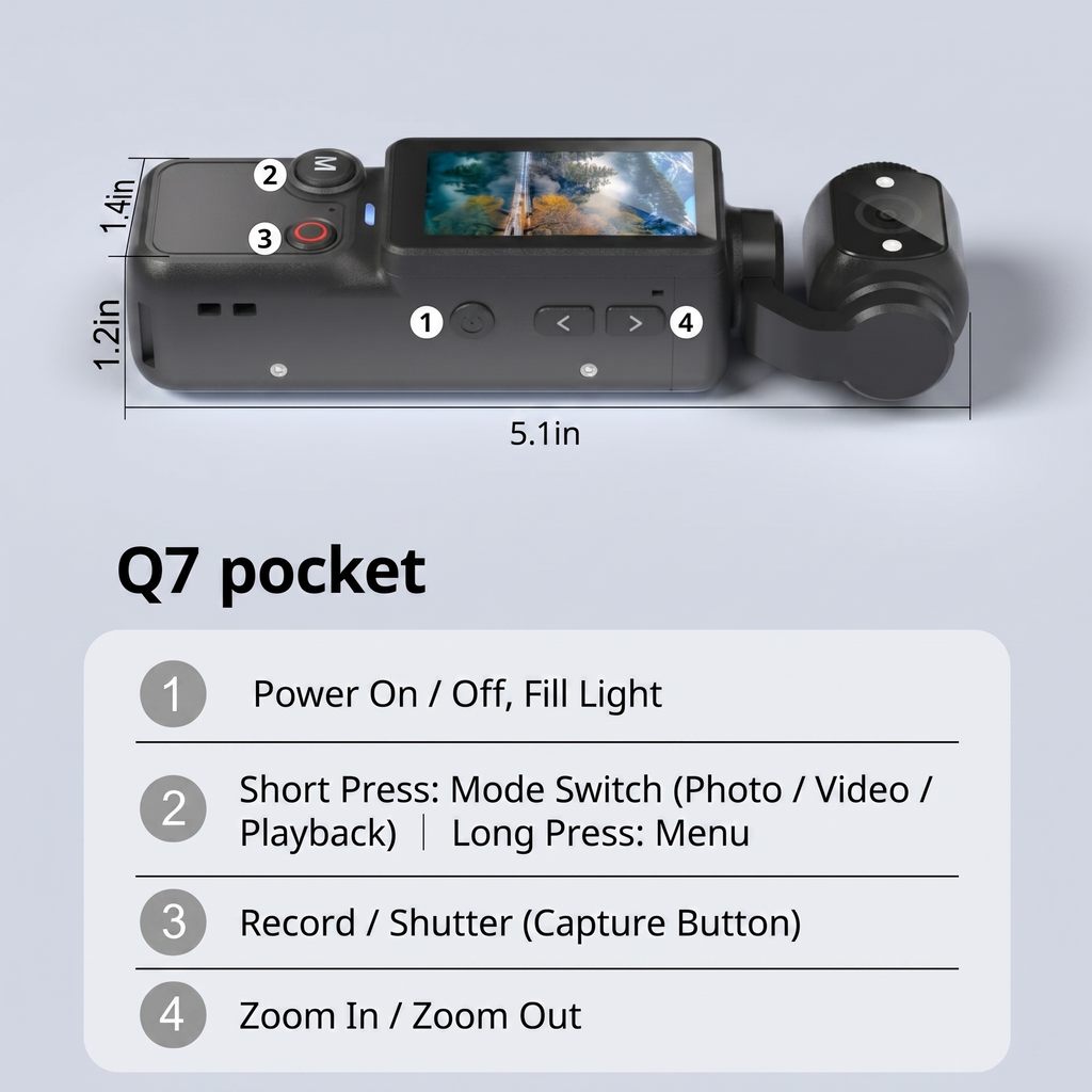 Velora™ PocketCam Q7 Pro