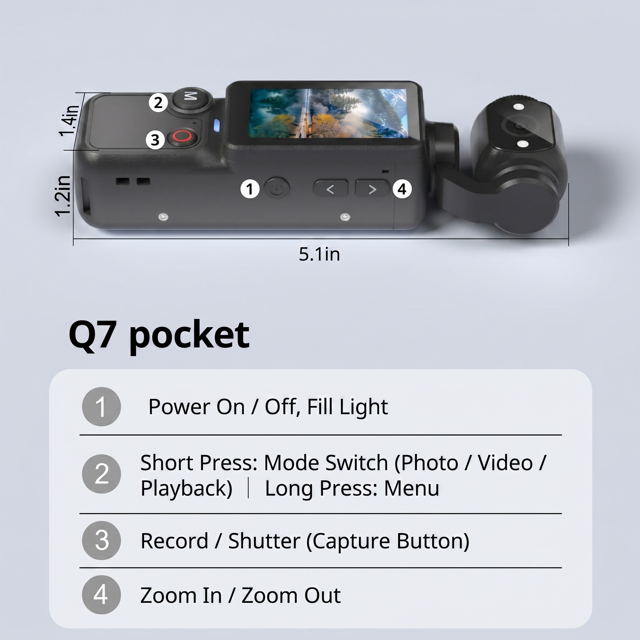 Velora™ PocketCam Q7 Pro