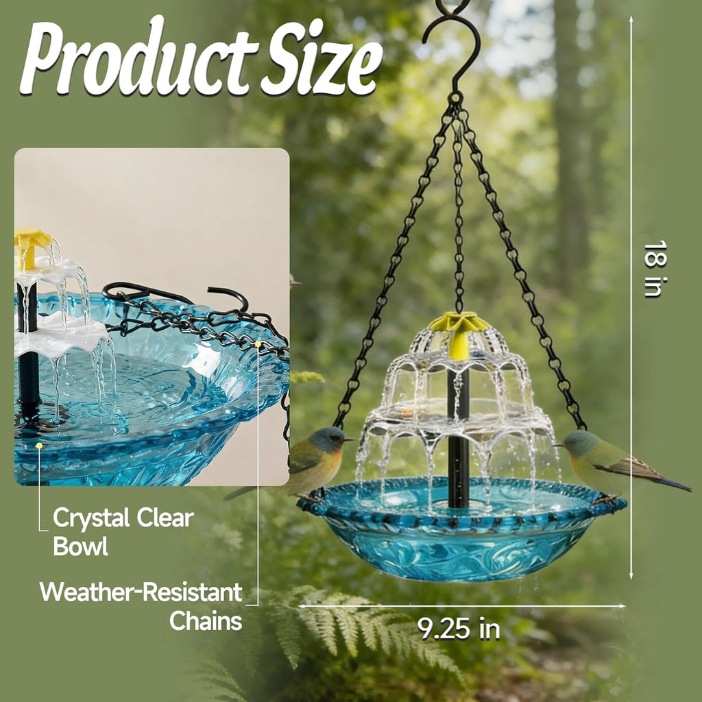 ✨2026 Spring Special Offer 49% Off - 🐦Velora™ Solar Cascade Bird Bath Fountain