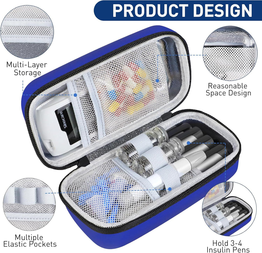 Velora™ Portable Temperature Display Medicine Travel Cooler