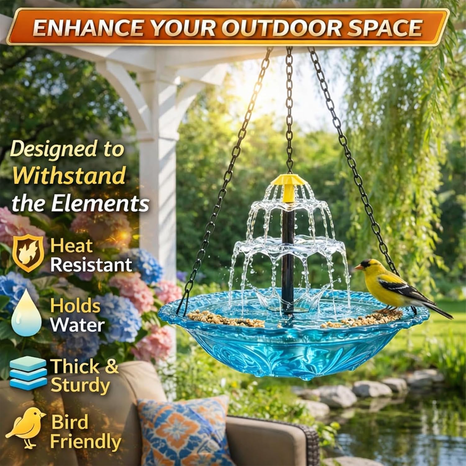 ✨2026 Spring Special Offer 49% Off - 🐦Velora™ Solar Cascade Bird Bath Fountain