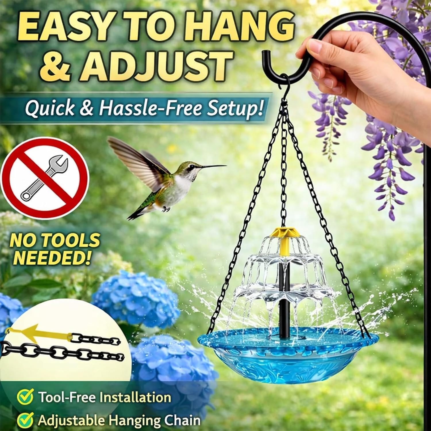 ✨2026 Spring Special Offer 49% Off - 🐦Velora™ Solar Cascade Bird Bath Fountain