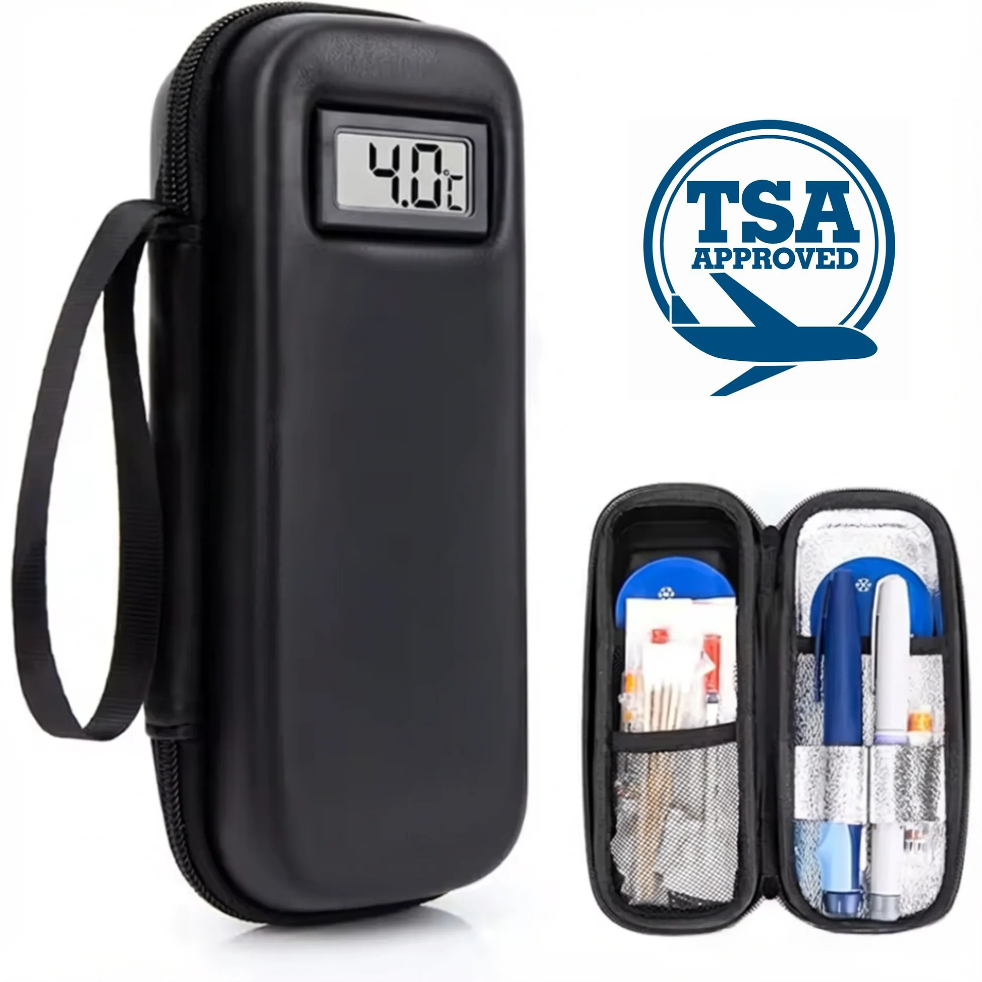 Velora™ Portable Temperature Display Medicine Travel Cooler