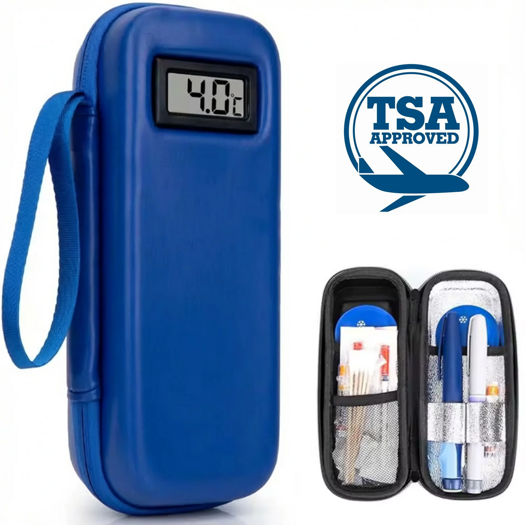 Velora™ Portable Temperature Display Medicine Travel Cooler