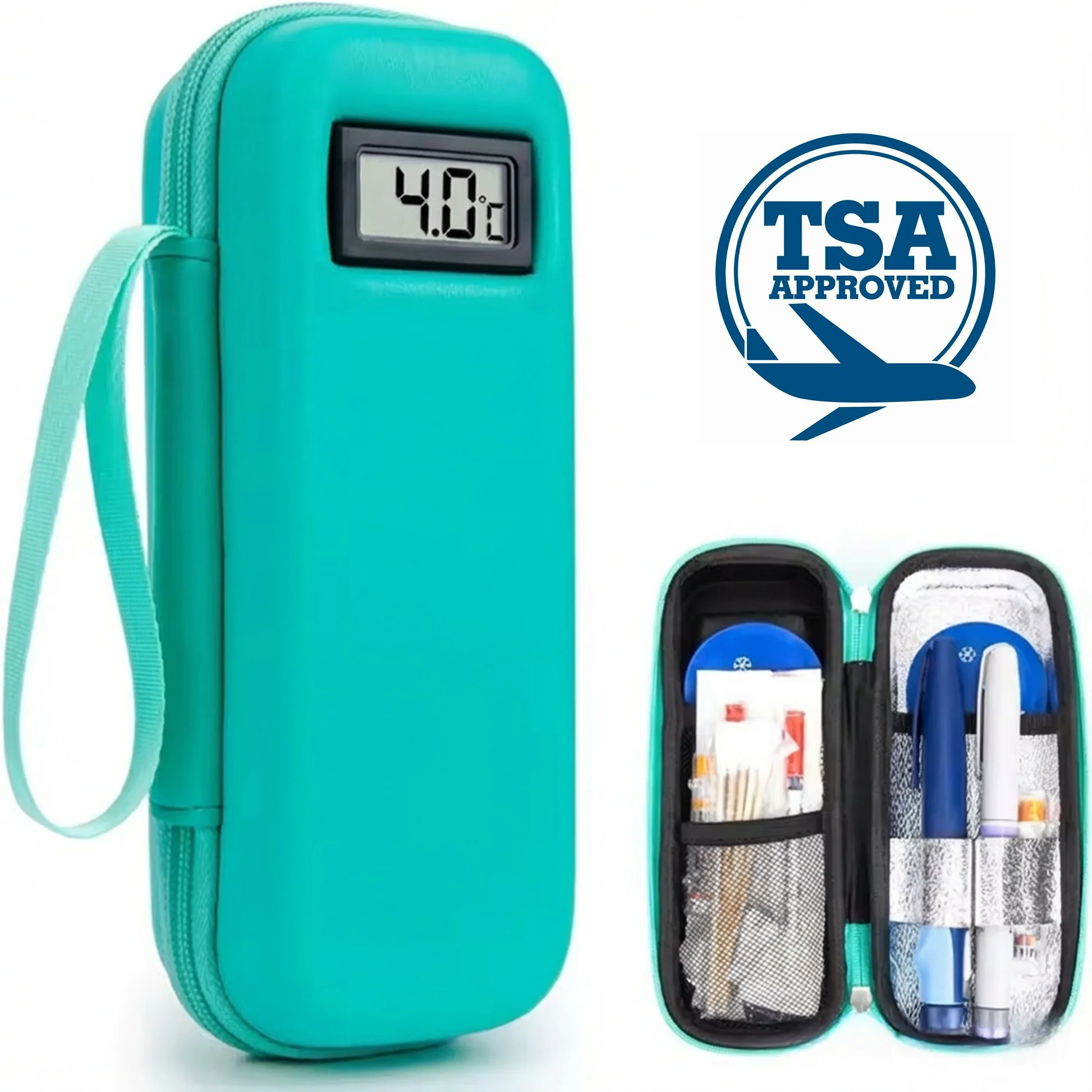 Velora™ Portable Temperature Display Medicine Travel Cooler