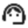 Headphone icon on a white background