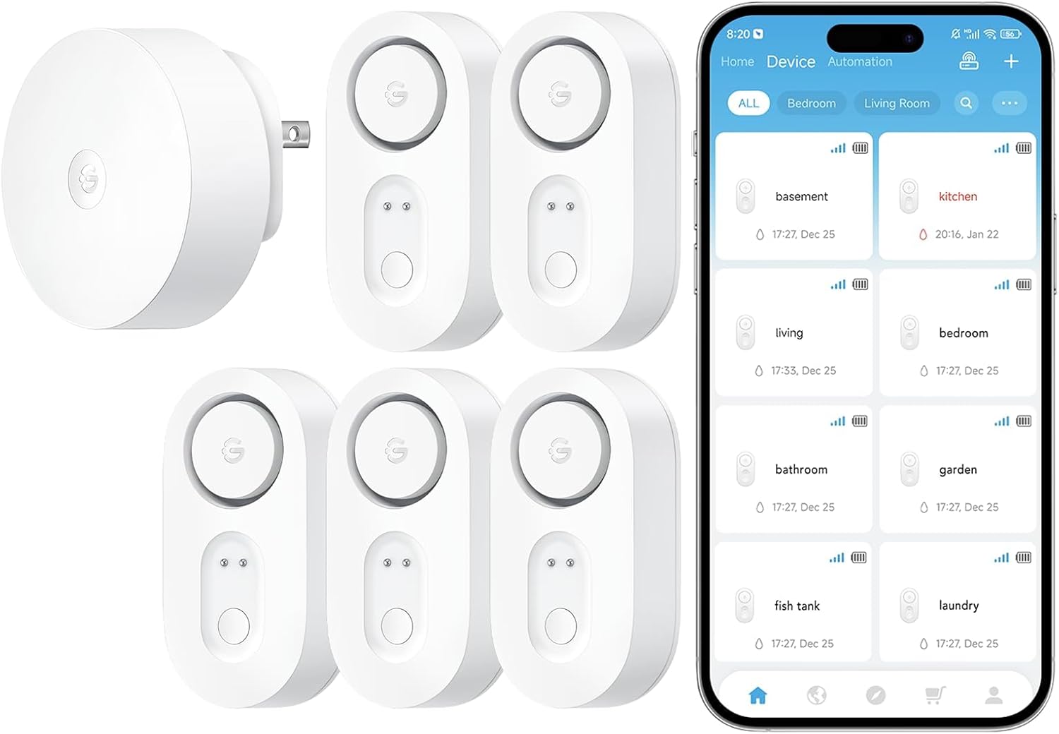 VLR GOVEE LIFE™ LeakGuard Pro Smart Water Leak Detector