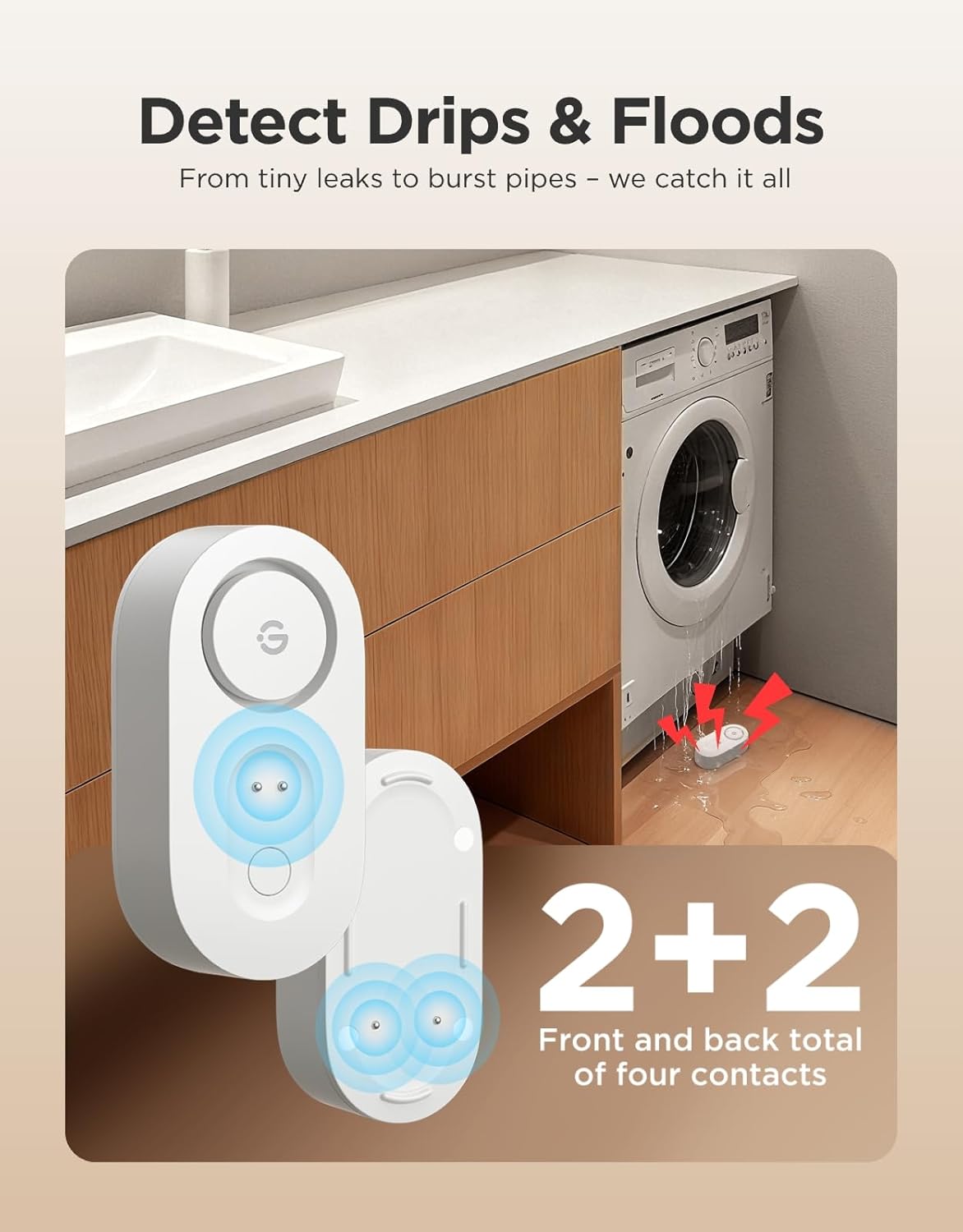 VLR GOVEE LIFE™ LeakGuard Pro Smart Water Leak Detector