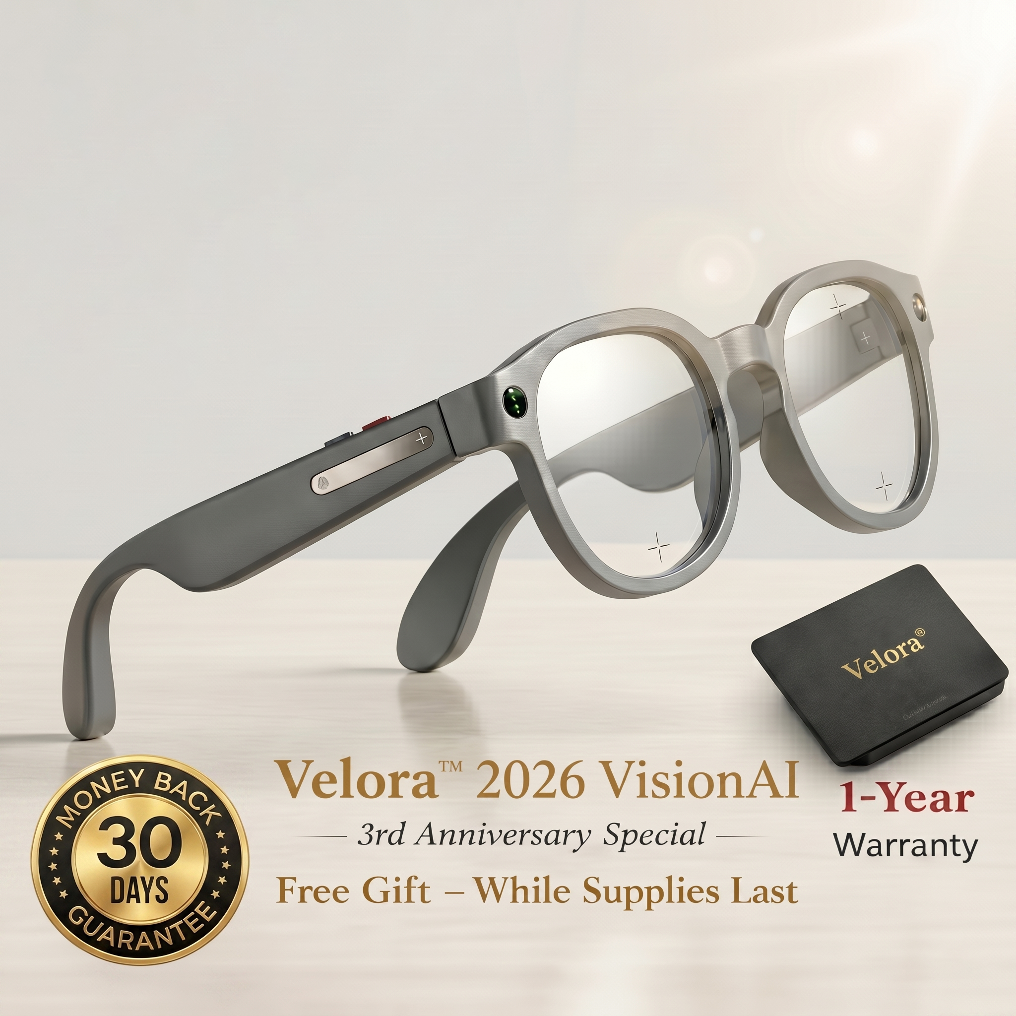 Velora™ Vision AI Pro Smart Glasses