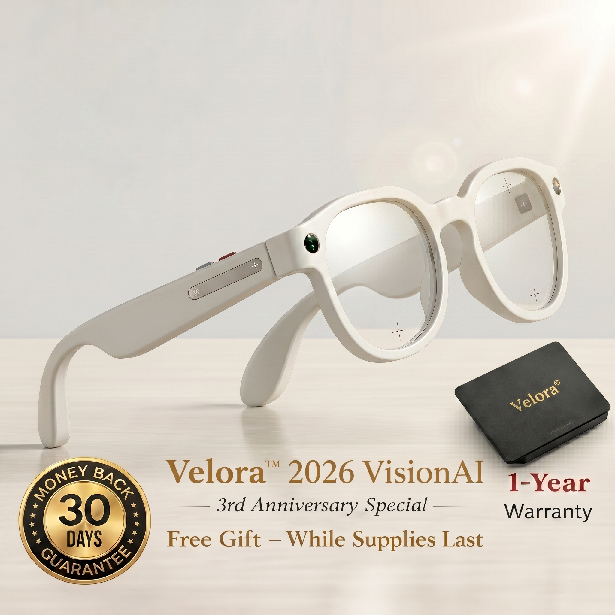 Velora™ Vision AI Pro Smart Glasses
