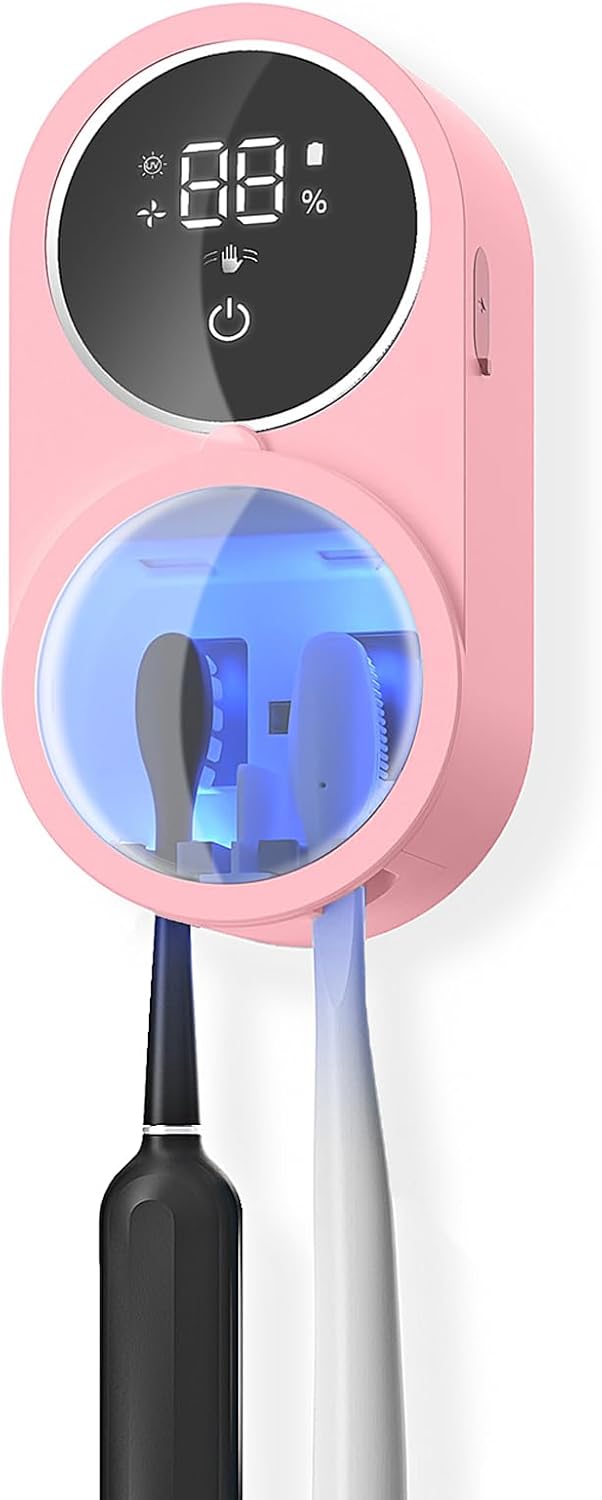 TechVelora LumiShield™ |Smart UV-C Toothbrush Sanitizer & Dryer