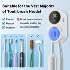 TechVelora LumiShield™ |Smart UV-C Toothbrush Sanitizer & Dryer