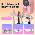 TechVelora LumiShield™ |Smart UV-C Toothbrush Sanitizer & Dryer