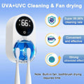 TechVelora LumiShield™ |Smart UV-C Toothbrush Sanitizer & Dryer