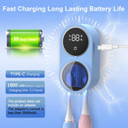 TechVelora LumiShield™ |Smart UV-C Toothbrush Sanitizer & Dryer