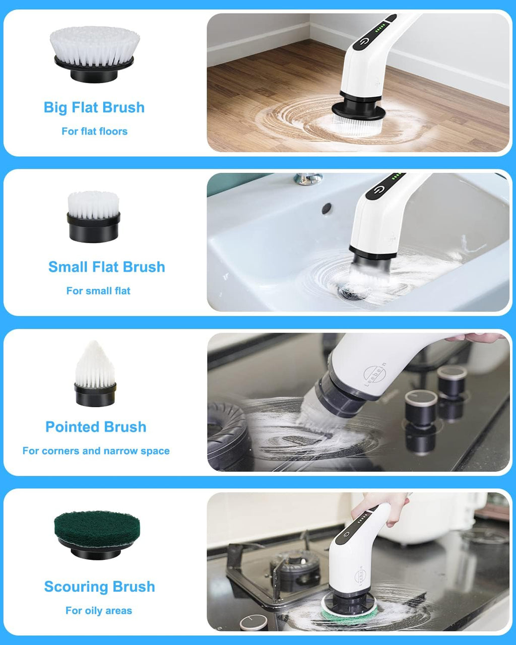 Velora™ SpinMaster Scrubber - Electric Spin Scrubber for Home & Car Cleaning