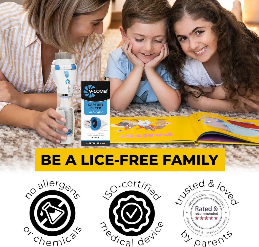 Techvelora™ LiceVac Pro – Electric Lice Comb Vacuum | Safe & Chemical-Free Lice Removal