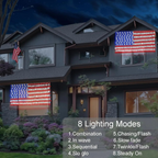 🔥Last Day: 49% OFF🔥Solar American Flag Lights Outdoor for 250th Independence Celebration 🇺🇸✨