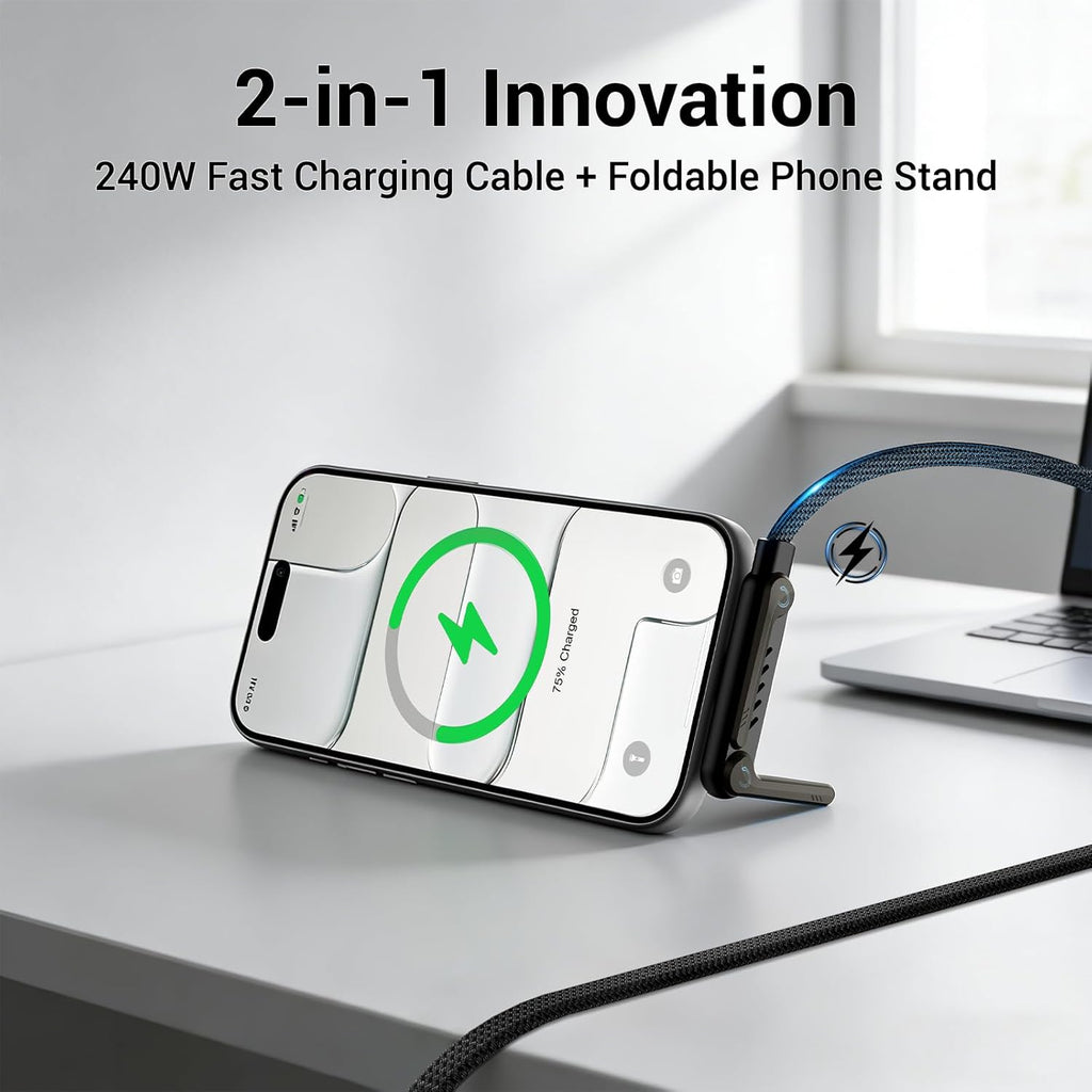 TechVelora StealthStand™ 240W USB-C Cable