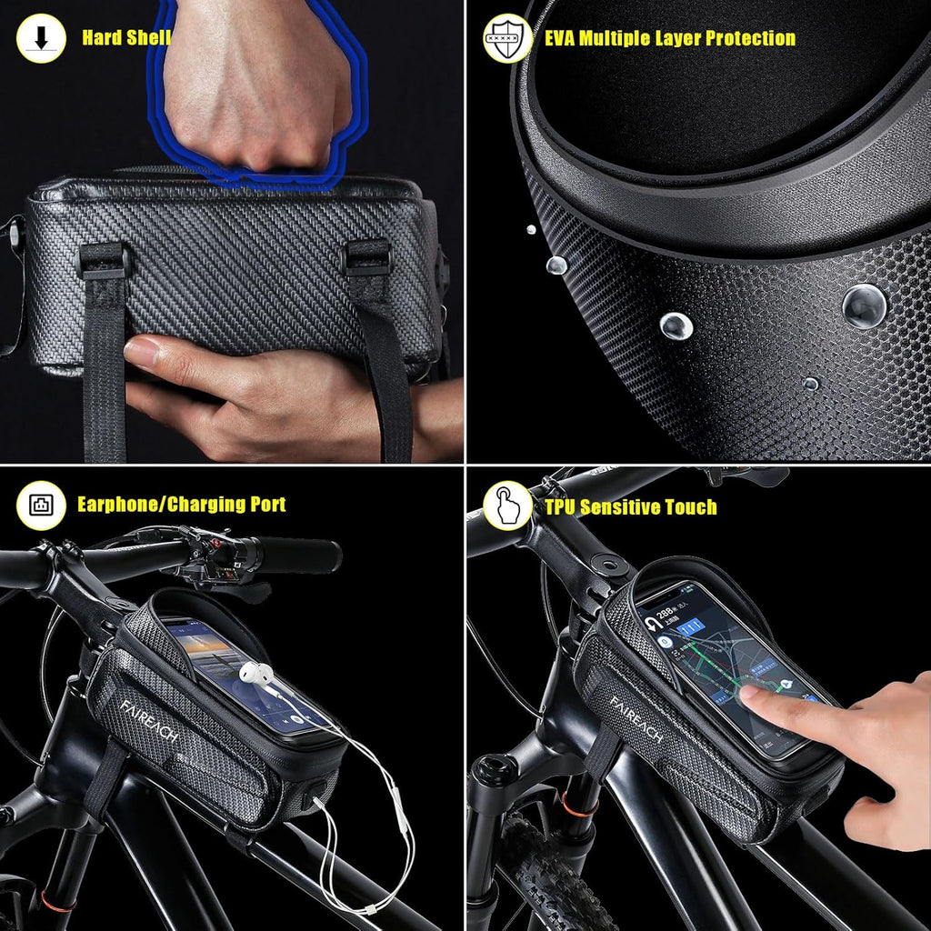 TechVelora CycloGuard™ Waterproof  Bike Phone Bag