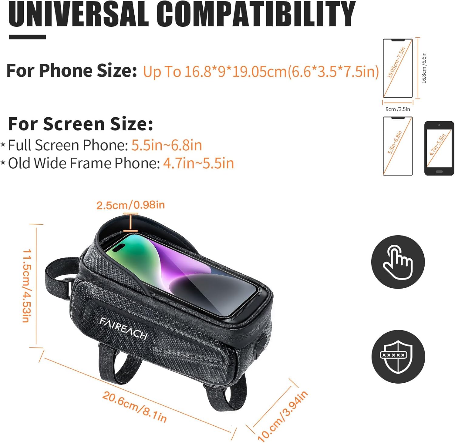 TechVelora CycloGuard™ Waterproof  Bike Phone Bag