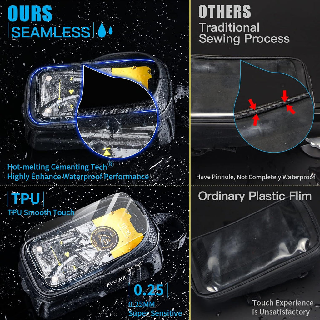 TechVelora CycloGuard™ Waterproof  Bike Phone Bag